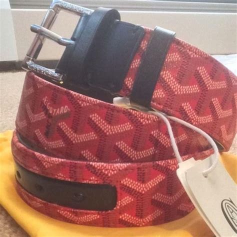 goyard red belt